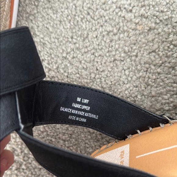 Dolce Vita Black Espadrille Sandals